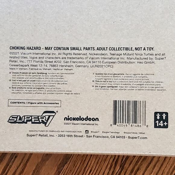 Super7 Teenage Mutant Ninja Turtles 18cm Leo The Sewer Samurai Action Figure - Picture 7 of 8